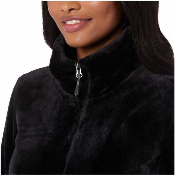 NWT 32 Degrees Ladies Plush Faux Fur Super Soft Jacket BLACK - size XS - Picture 5 of 10